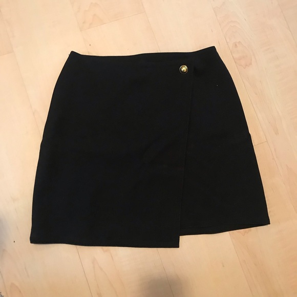 Loft Black Wrap Skirt - Picture 1 of 2